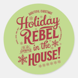 Redonda Navidad | Pegatina de Año Nuevo