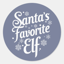 Redonda Navidad | Pegatina de Año Nuevo