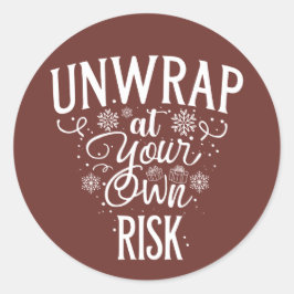 Redonda Navidad | Pegatina de Año Nuevo