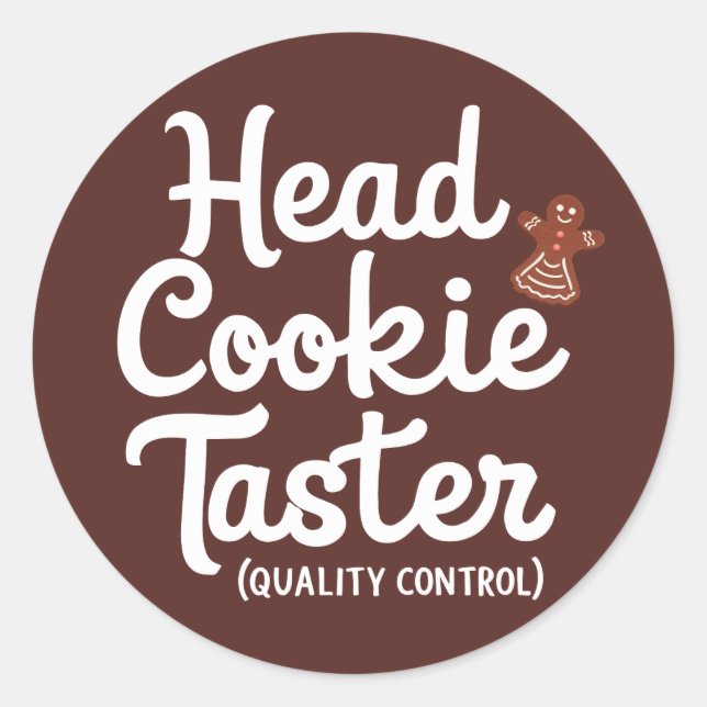 Redonda Navidad | Pegatina de Año Nuevo (Anverso)