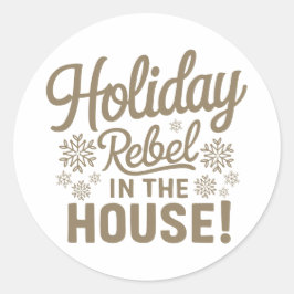 Redonda Navidad | Pegatina de Año Nuevo