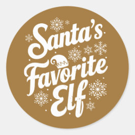 Redonda Navidad | Pegatina de Año Nuevo