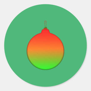 Redonda Navidades Ball Ornament Pegatina