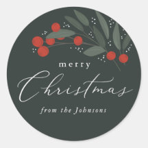Navidades Berries Pegatina