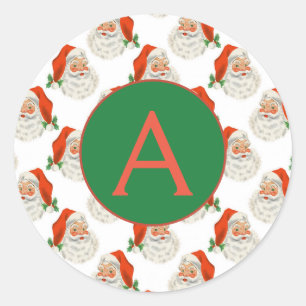REDONDA NAVIDADES CLÁSICO ROUND PEGATINA PERSONALIZADO INI