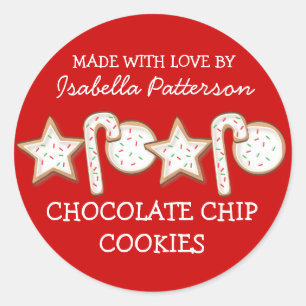 Redonda Navidades cocina del Pegatina de cocina rojo