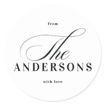 Navidades de nombre familiar simple Pegatina de va