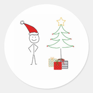 Redonda Navidades pegatina festivo para regalos y regalos