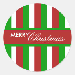 Redonda Navidades Rayos rojo Pegatina redondo