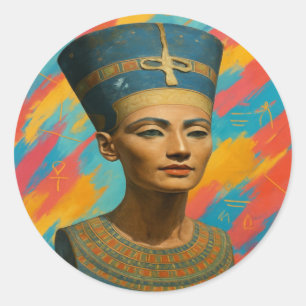 Redonda Nefertiti Royal Pegatina Sheet