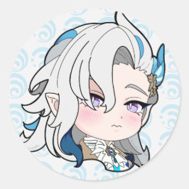 Redonda Neuvillette Pegatina Chibi