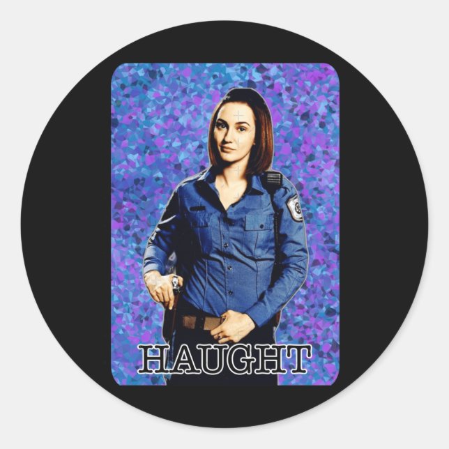Redonda Nicole Haught We Pegatina (Anverso)