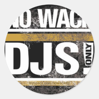 Redonda No Wack DJs Round Pegatina