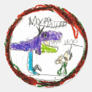 Redonda Noah: Pegatina redondeado