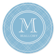 Nombre de prefijo y Pegatina de portátil monograma