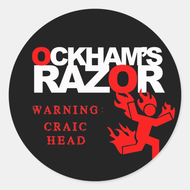 Redonda Nombre de su Pegatina (Anverso)