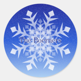 Redonda Nombre del Pegatina de bolsitas de sobres Navidade