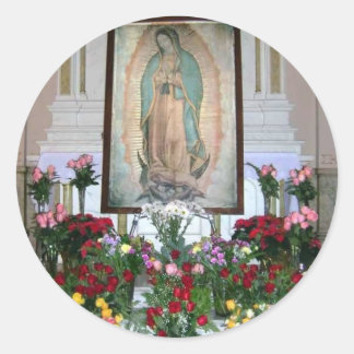 Redonda Nuestra Señora de Guadalupe Pegatina