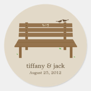 Redonda Nuestro Pegatina de Bench Favor