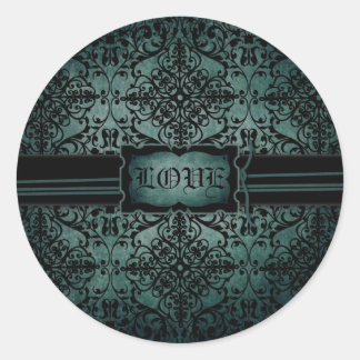 Redonda Nuevo Pegatina de AMOR de la Luna