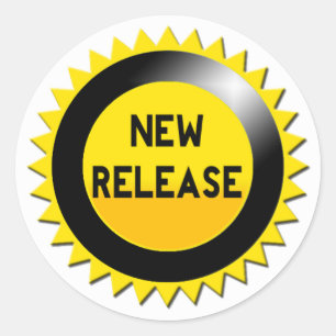 Redonda Nuevo pegatina de Starburst del lanzamiento