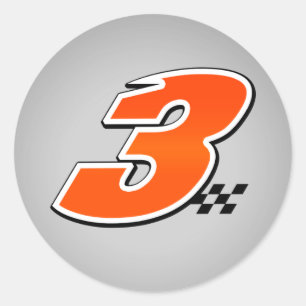 Redonda Número 3 - Pegatina