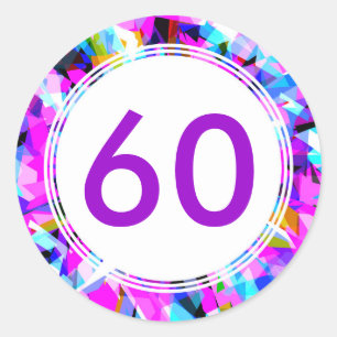 Redonda Número 60 - Pegatina de redondeo