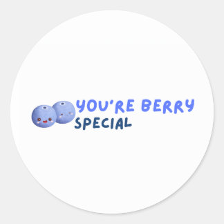 Redonda Nutricionista o dietista Pegatina de Berry Pun
