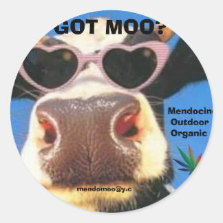 REDONDA OBTENER PEGATINA DE MOO POT