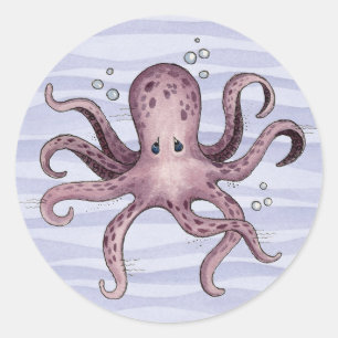Redonda Octopus - Pegatina