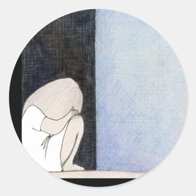 Redonda Ocultar Pegatina (Anverso)