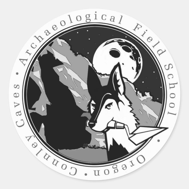 Redonda Ol' Willard, el pegatina redondo de Coyote (Anverso)