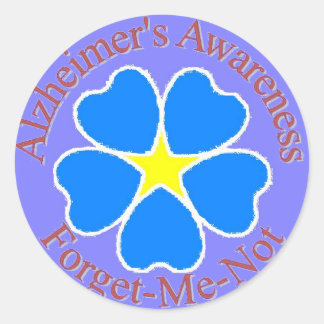 Redonda Olvídate del Pegatina del Alzheimer