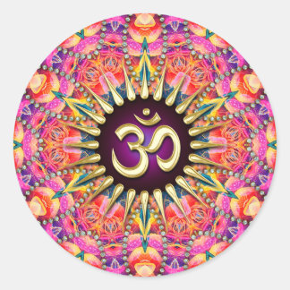 Redonda OM Light Fearless Berry Spiritual Pegatina