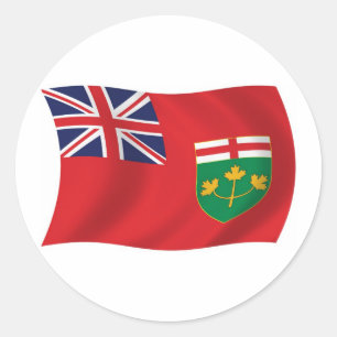 Redonda Ontario Flag Pegatina