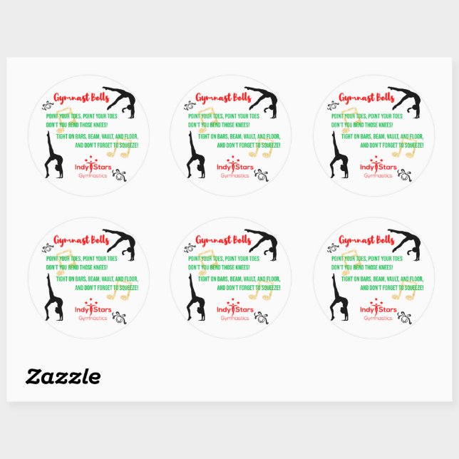 Redonda Orden Pegatina personalizado para Parker Henry (Hoja)