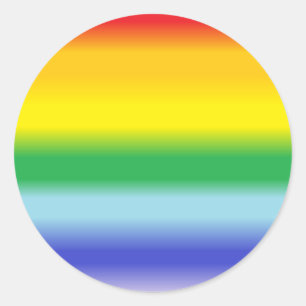 Redonda Orgullo Pegatina arcoiris