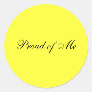 Redonda Orgulloso de mí pegatina