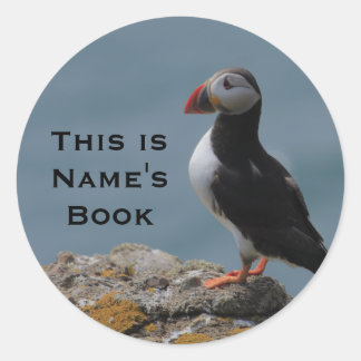 Redonda Orgulloso Pegatina Puffin