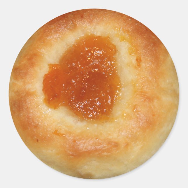 Redonda Otro pegatina de Apricot Kolache (Anverso)