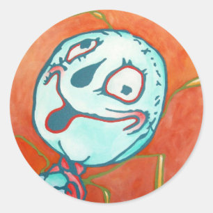 Redonda Oz Pegatina - Scarecrow