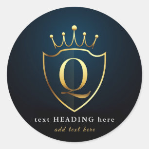 Redonda P - Letra Monograma Pegatina redondo