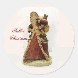 REDONDA PADRE CHRISTAS PEGATINA