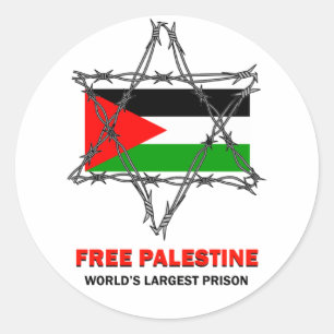 REDONDA PALESTINA LIBRE: EL PEGATINA MÁS GRANDE DE LA