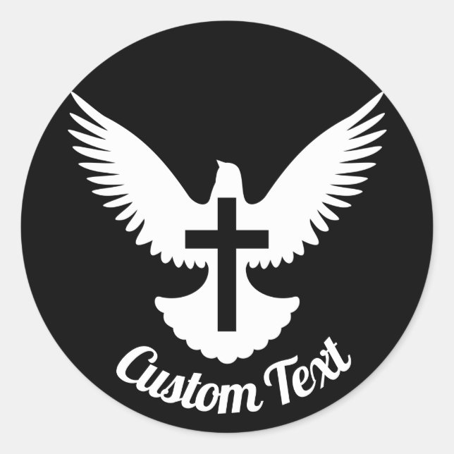 Redonda Palo con Pegatina redondo clásico (Anverso)