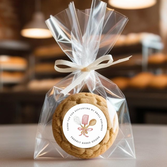 Redonda Panadería moderna Gracias Pegatina (Subido por el creador)