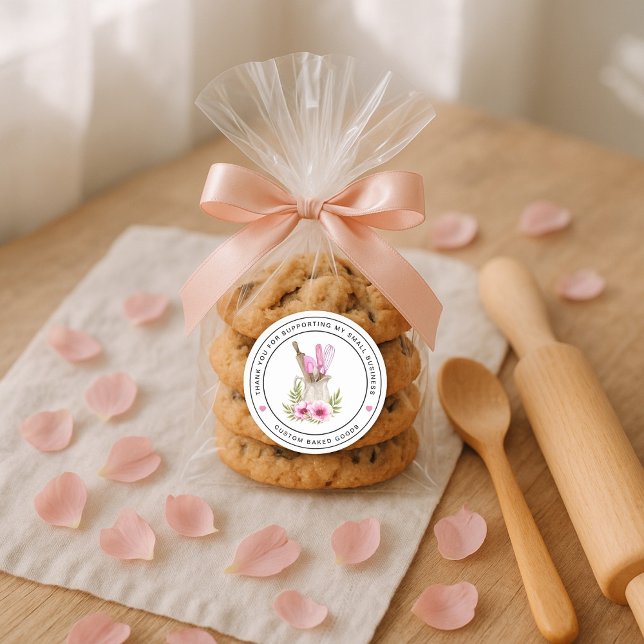 Redonda Panadería Pegatina para pequeñas empresas (Subido por el creador)