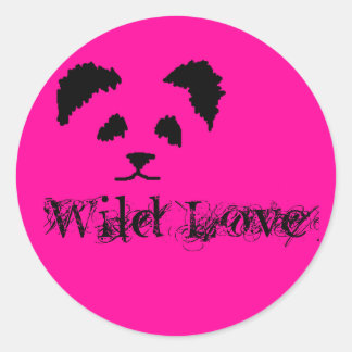 Redonda Panda Pegatina