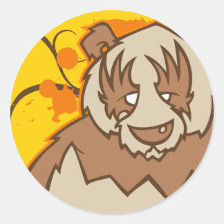 Redonda Panda pegatina