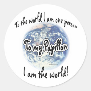 Redonda Papillon World 2 - Pegatina